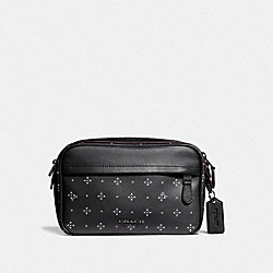 GRAHAM CROSSBODY WITH DIAMOND FOULARD PRINT - F73012 - BLACK/MULTI