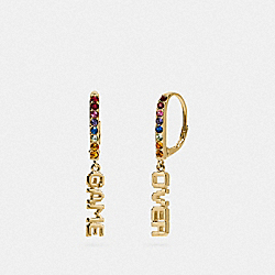 COACH F73028 Pac-man Game Over Earrings MULTI/GOLD