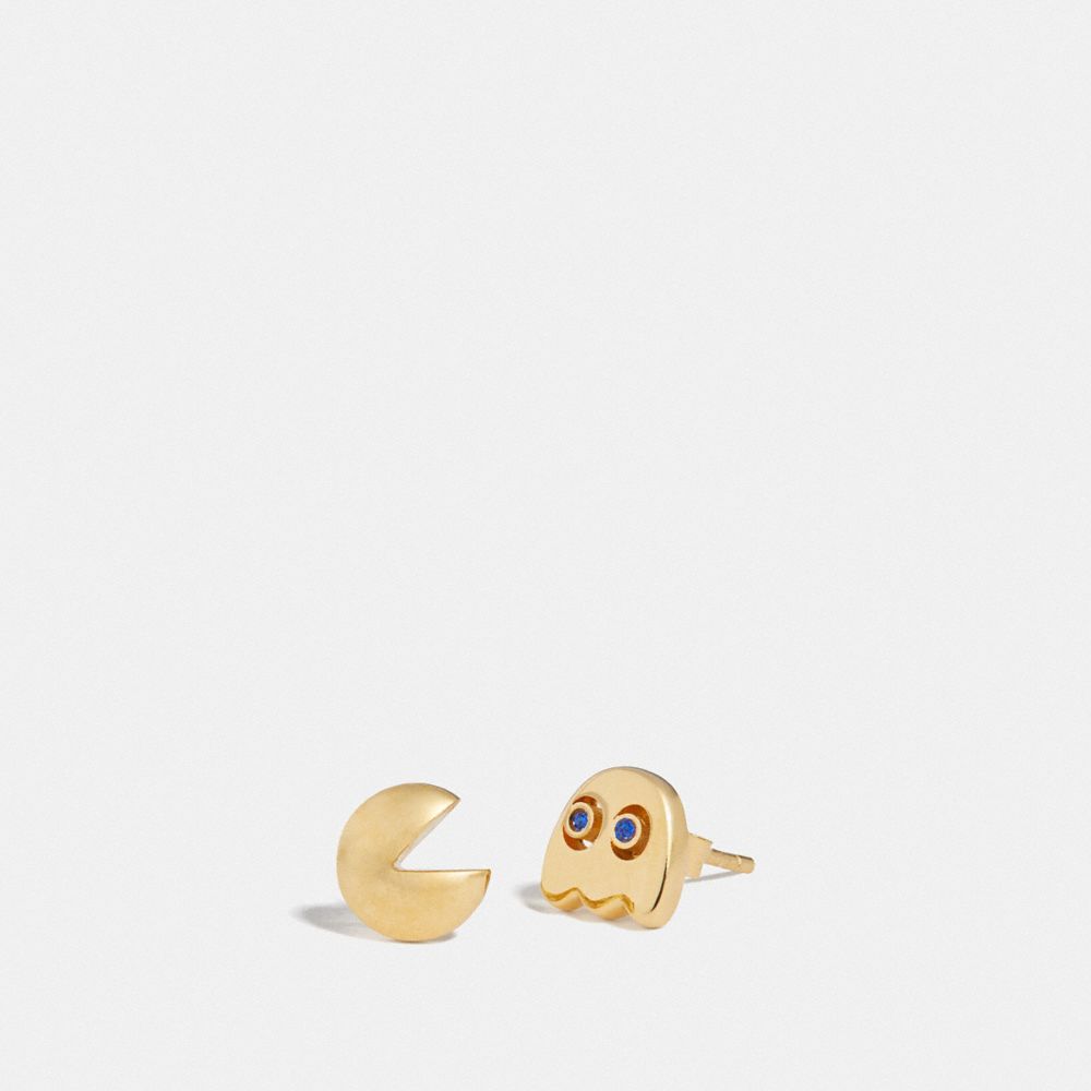 PAC-MAN STUD EARRINGS - MULTI/GOLD - COACH F73029