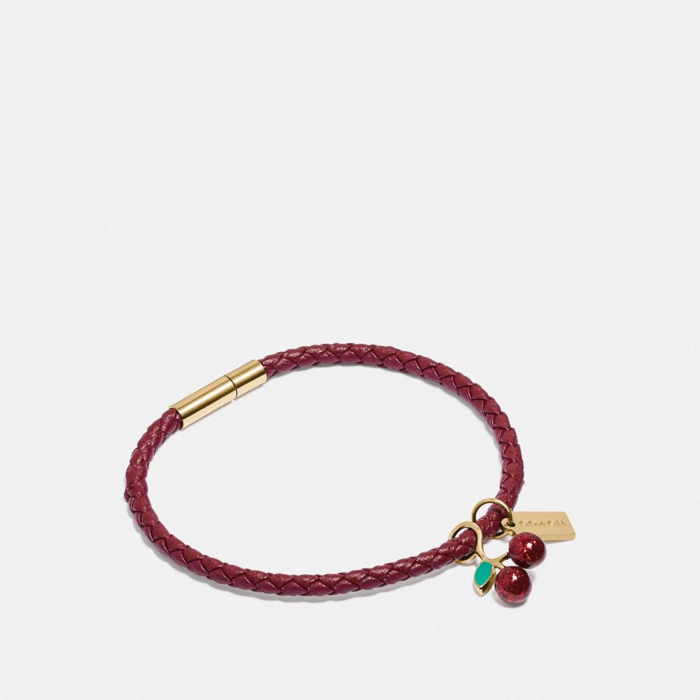 CHERRY CORDED BRACELET - PINK/MULTI - COACH F73035