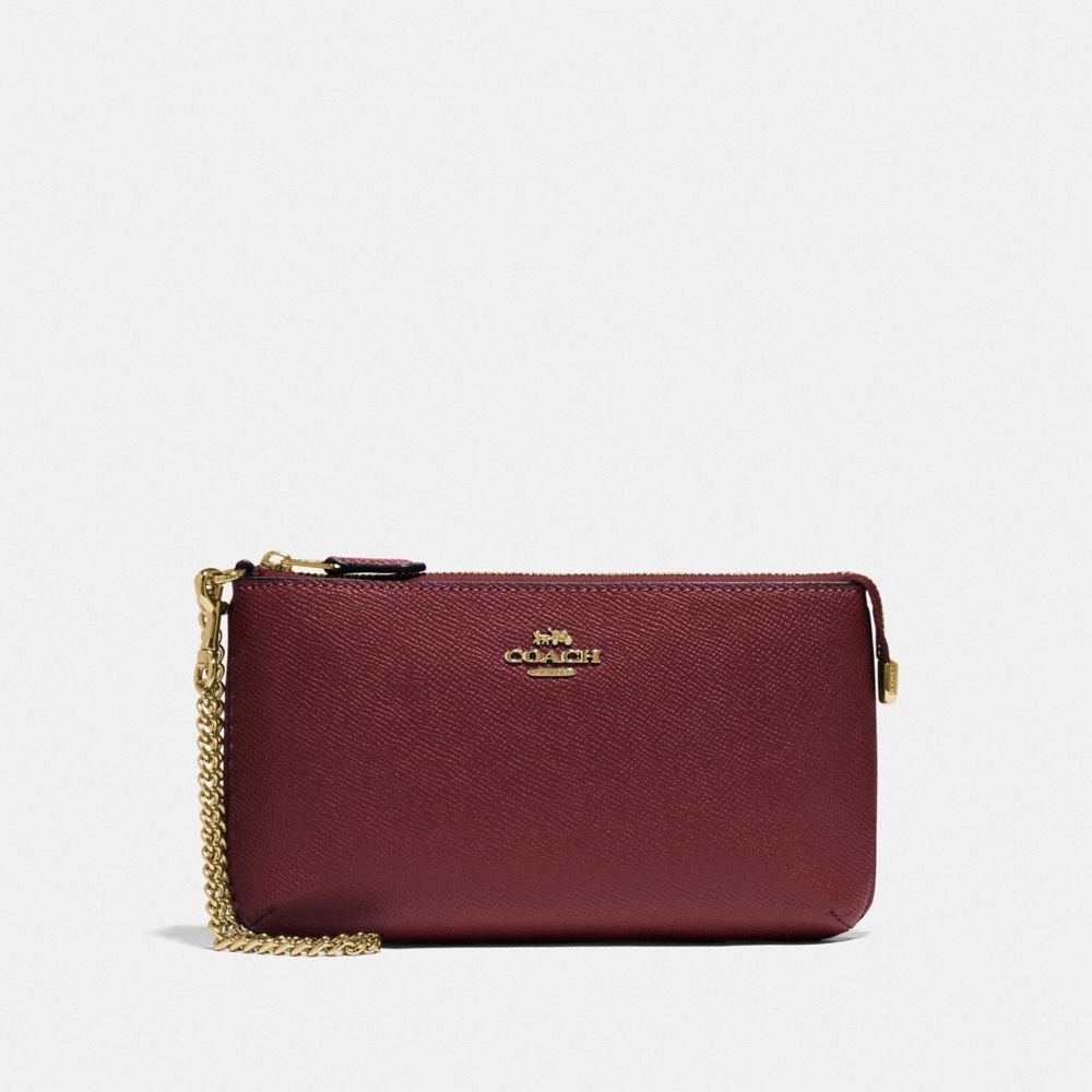 COACH LARGE WRISTLET - IM/WINE - F73044