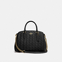 COACH SAGE CARRYALL WITH QUILTING - BLACK/IMITATION GOLD - F73062