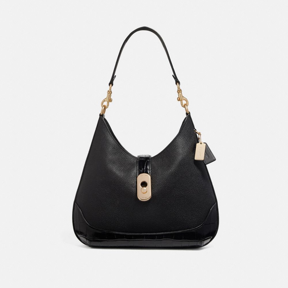 COACH F73095 - AMBER HOBO BLACK/GOLD