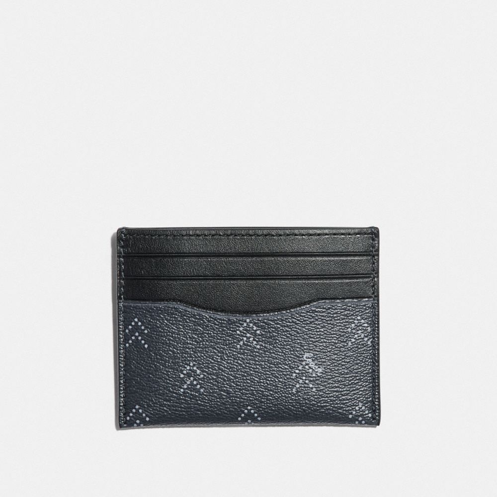 SLIM ID CARD CASE WITH DOT ARROW PRINT - NAVY/MULTI - COACH F73101