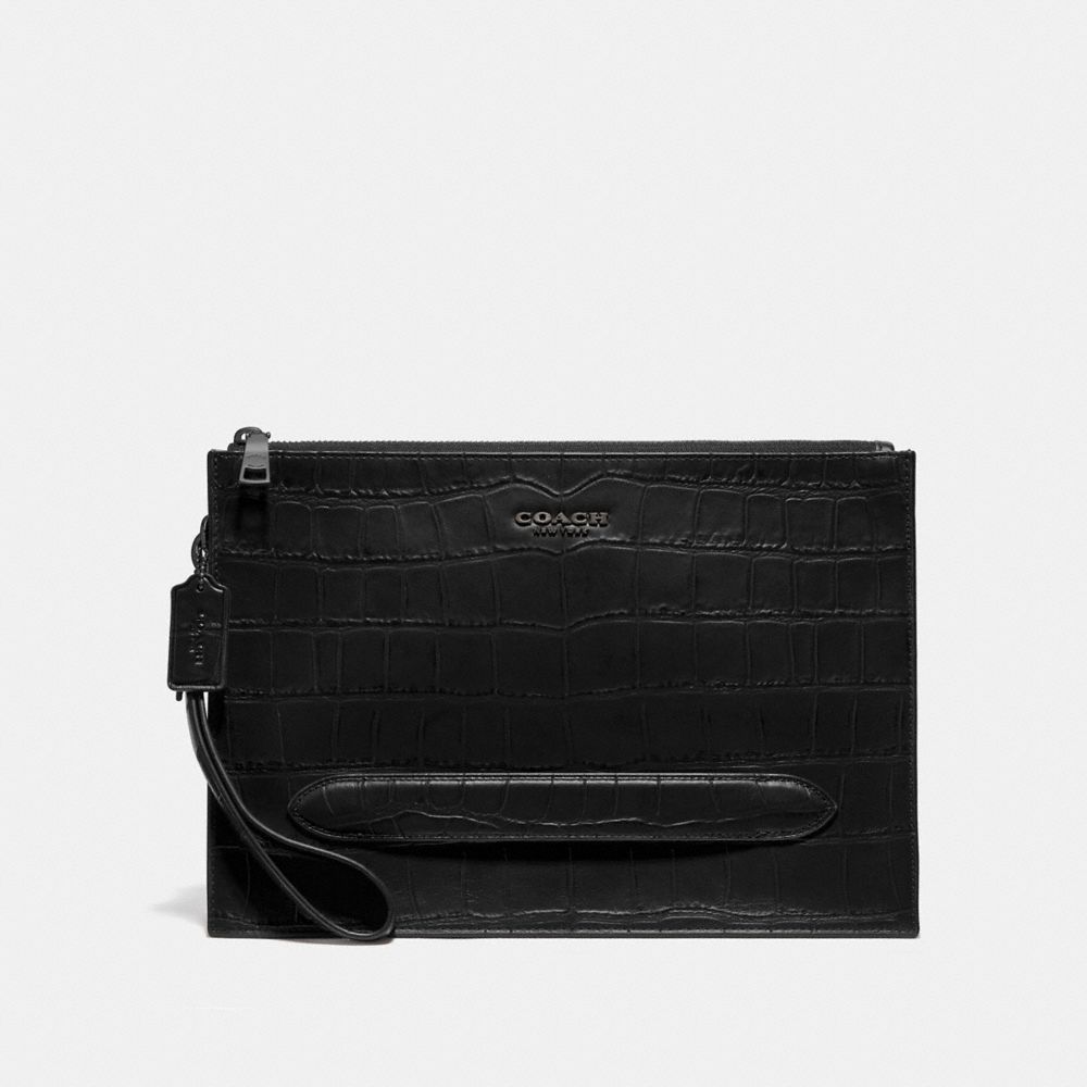 COACH F73151 Structured Pouch BLACK