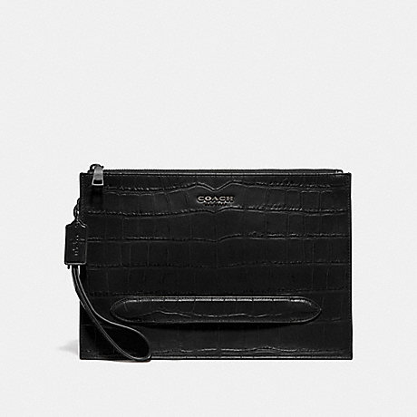 COACH F73151 STRUCTURED POUCH BLACK