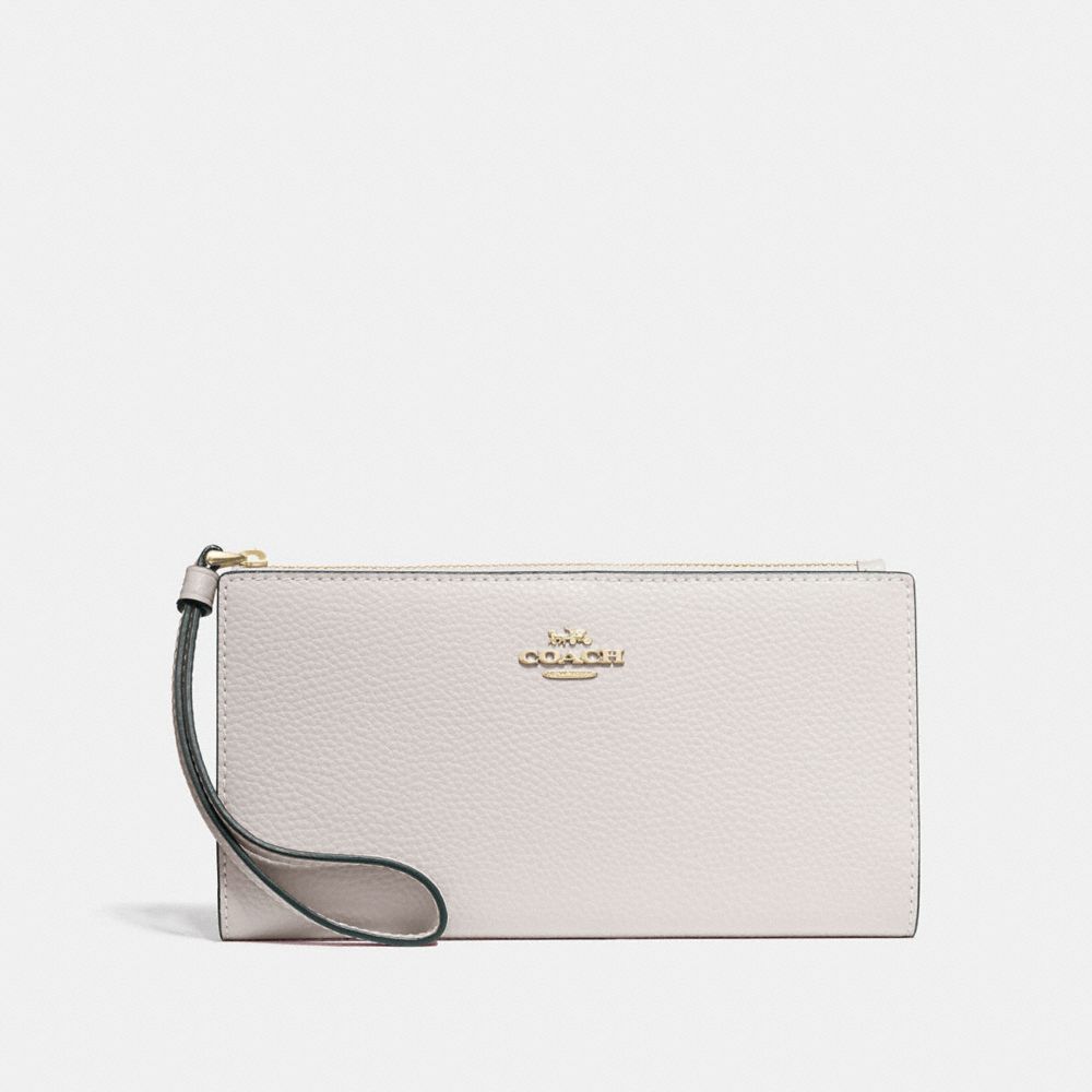 COACH F73156 LONG WALLET CHALK/IMITATION-GOLD