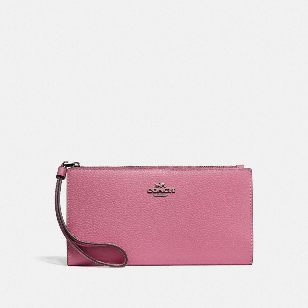 LONG WALLET - QB/PINK ROSE - COACH F73156