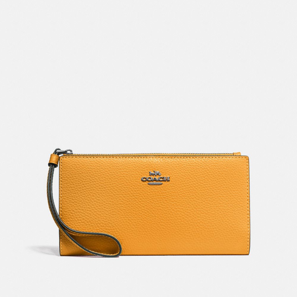 COACH F73156 - LONG WALLET - QB/YELLOW | COACH GIFTS