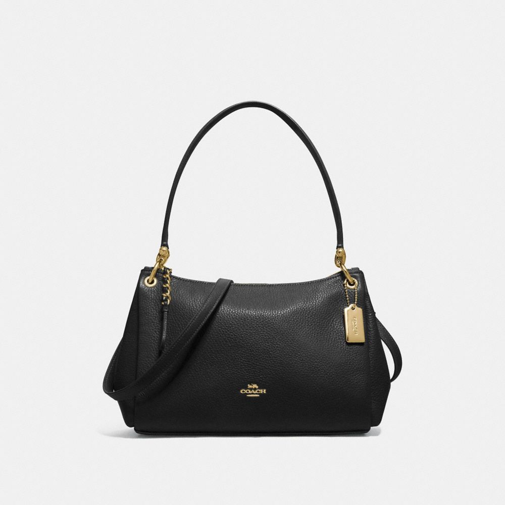 SMALL MIA SHOULDER BAG - F73196 - BLACK/GOLD