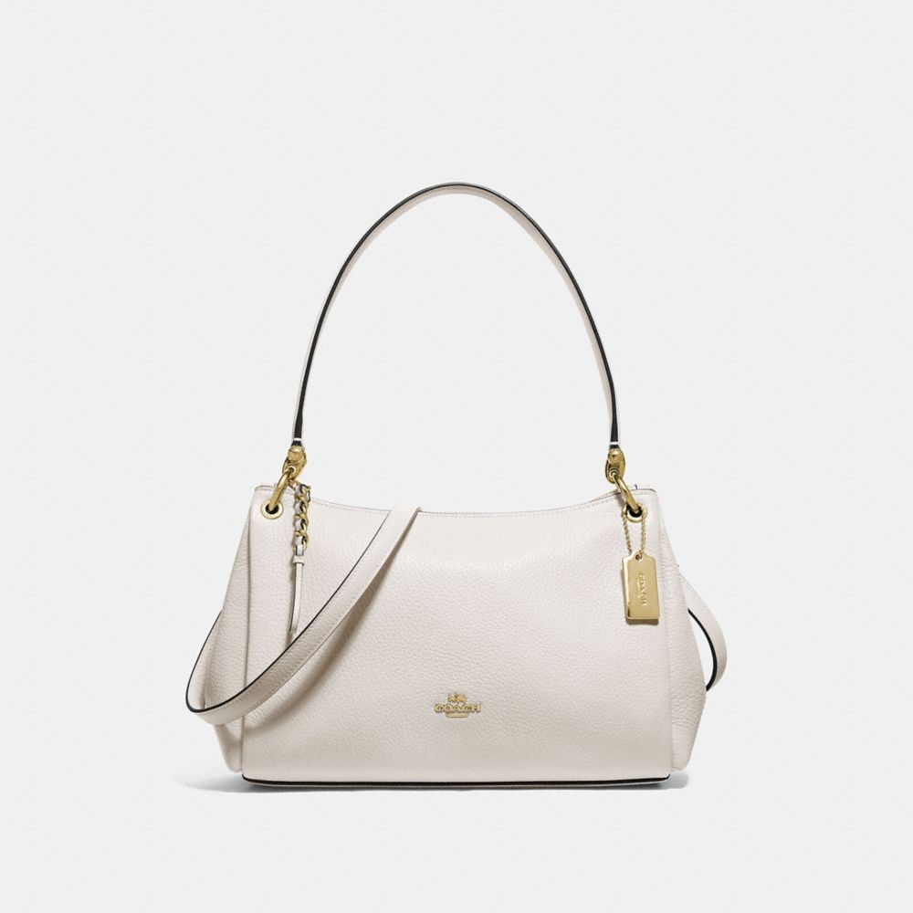 SMALL MIA SHOULDER BAG - F73196 - CHALK/GOLD