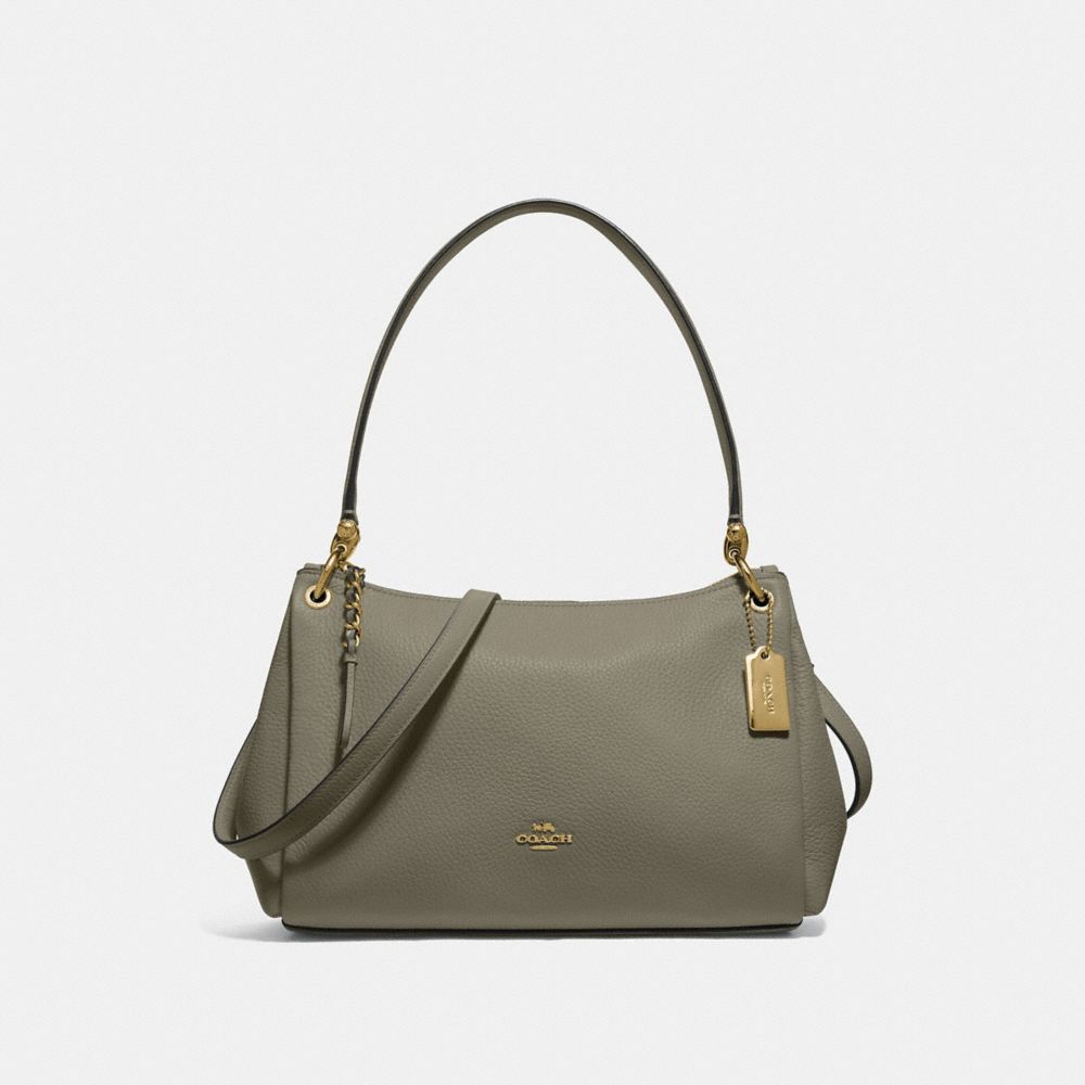 SMALL MIA SHOULDER BAG - F73196 - MILITARY GREEN/GOLD