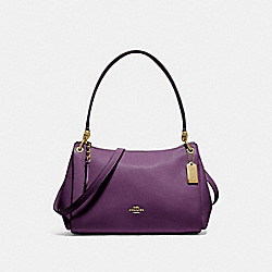 SMALL MIA SHOULDER BAG - GOLD/BLACKBERRY - COACH F73196