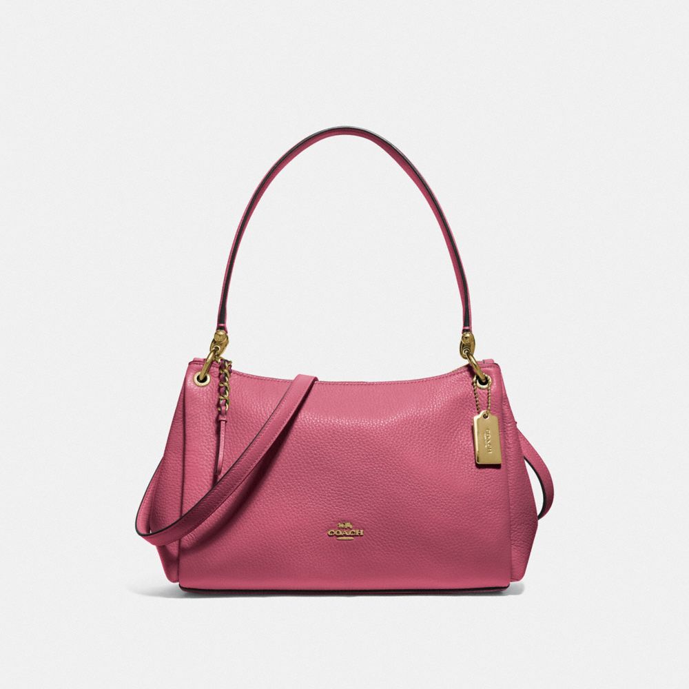 SMALL MIA SHOULDER BAG - F73196 - ROUGE/GOLD