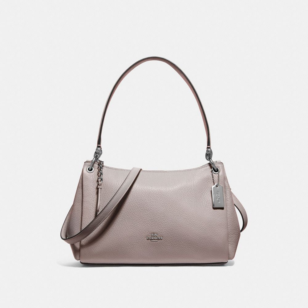 coach grey shoulder bag