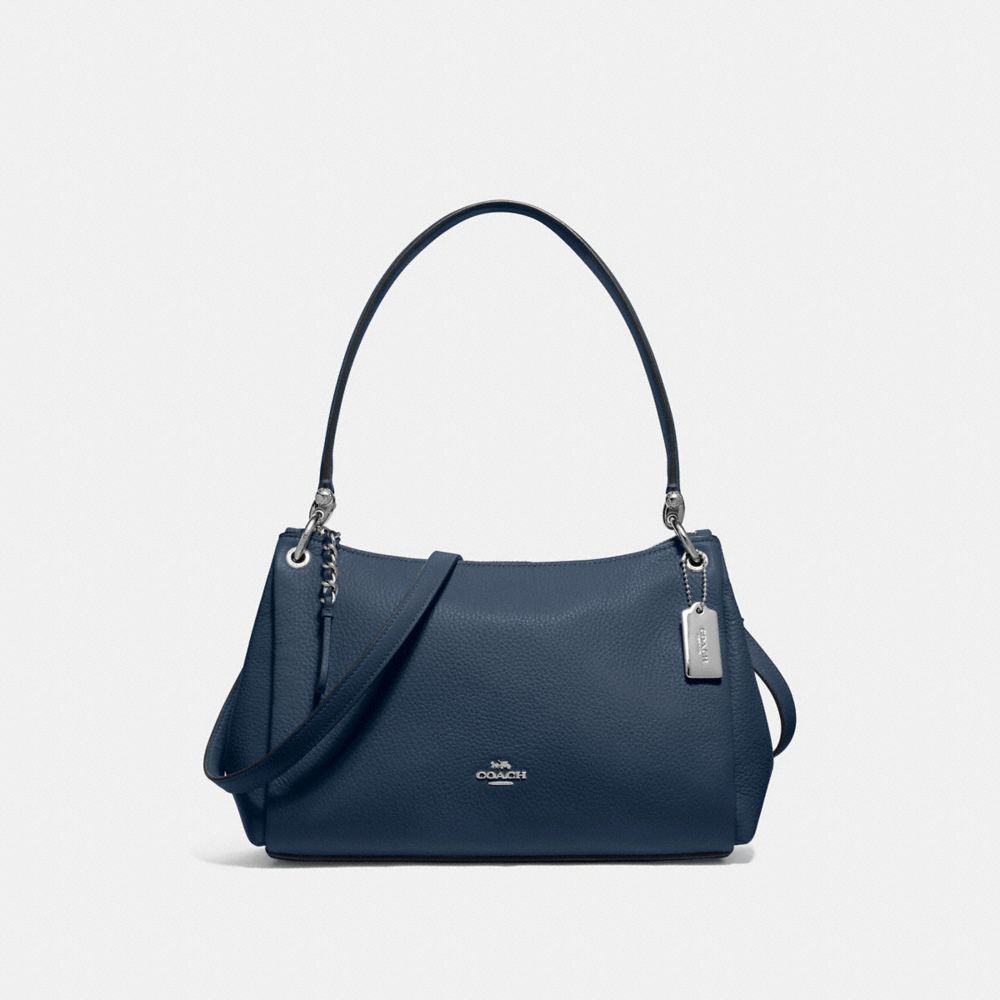 SMALL MIA SHOULDER BAG - DENIM/SILVER - COACH F73196