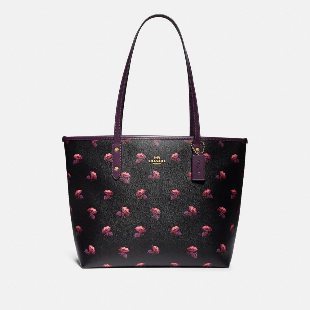 coach flower tote