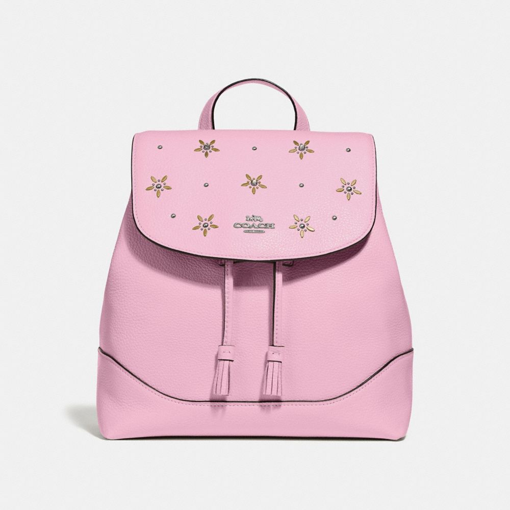 COACH ELLE BACKPACK WITH ALLOVER STUDS - TULIP - F73207