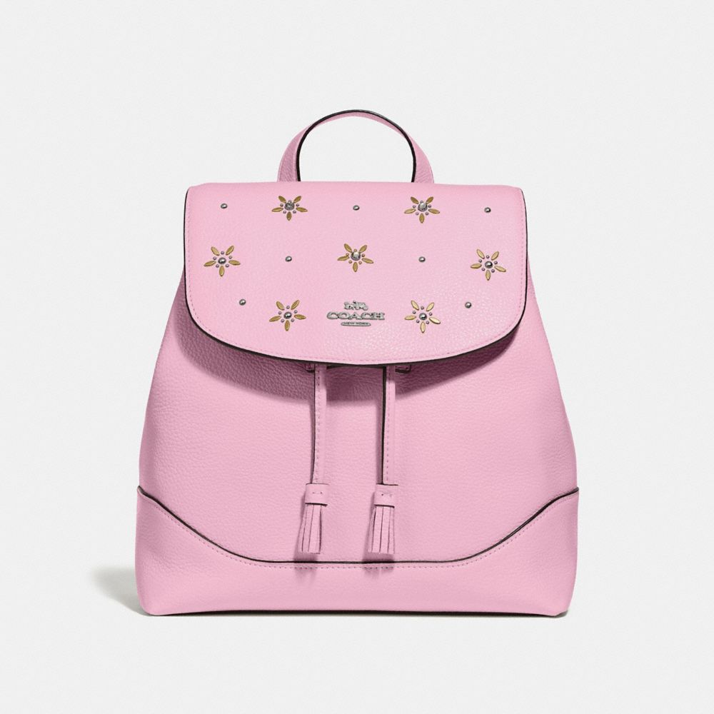 COACH F73207 ELLE BACKPACK WITH ALLOVER STUDS TULIP