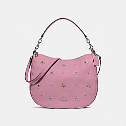 COACH F73208 Elle Hobo With Allover Studs TULIP