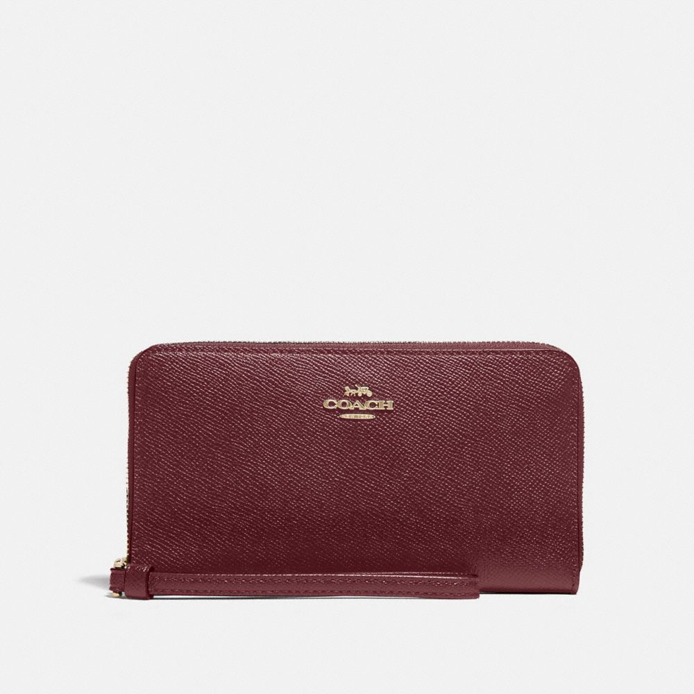 LARGE PHONE WALLET - IM/WINE - COACH F73413