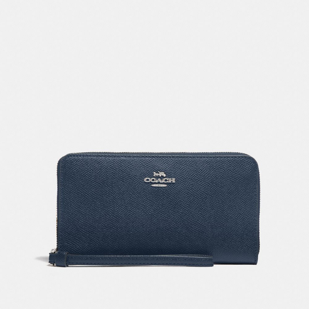 LARGE PHONE WALLET - DENIM/SILVER - COACH F73413