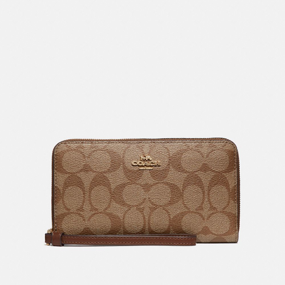 large coach wallet