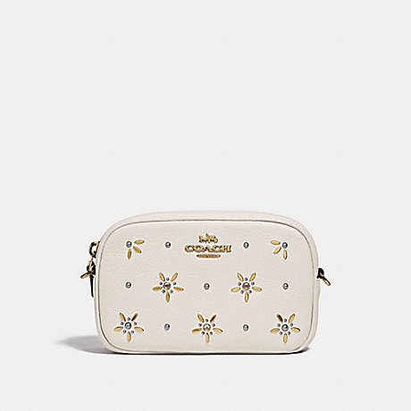 COACH F73614 CONVERTIBLE BELT BAG WITH ALLOVER STUDS CHALK