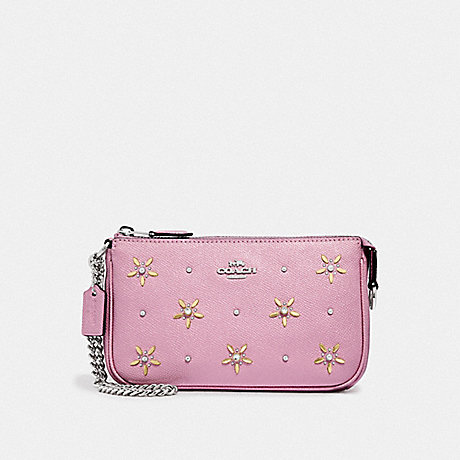 COACH LARGE WRISTLET 19 WITH ALLOVER STUDS - TULIP - F73615