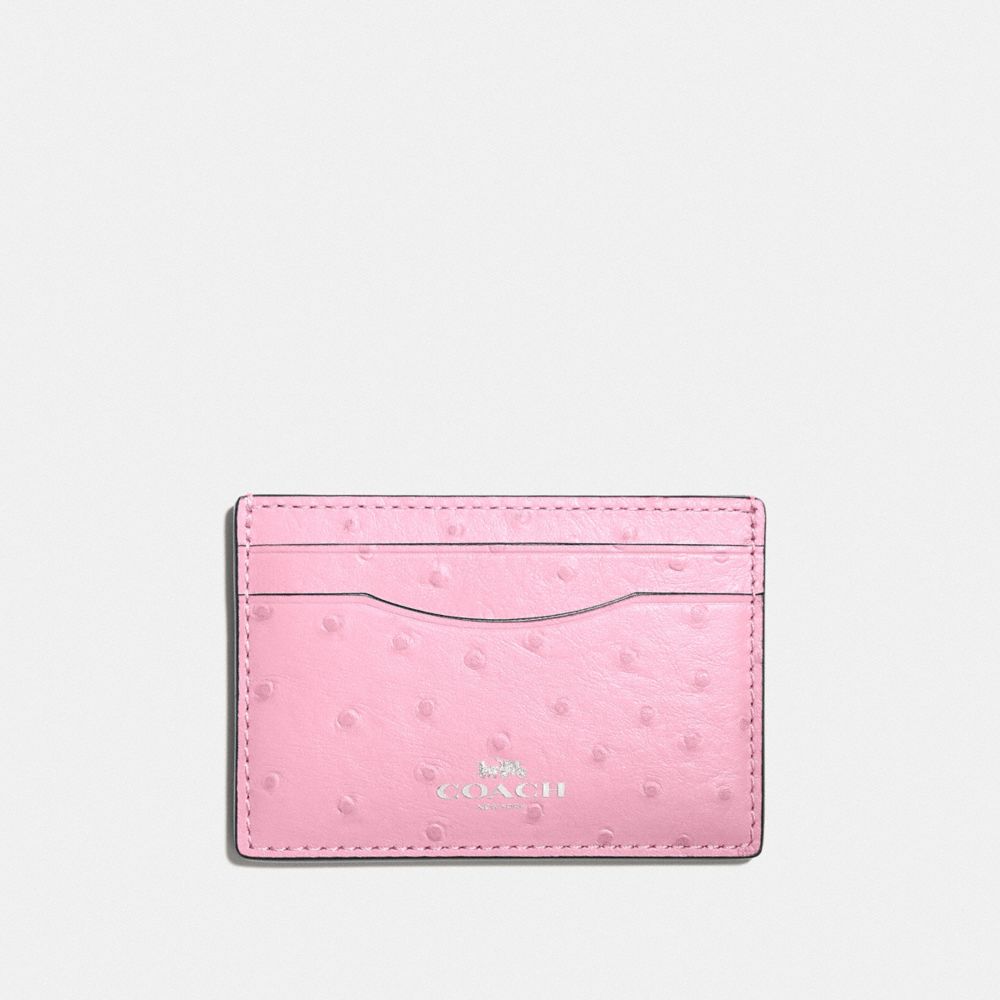 COACH CARD CASE - TULIP/SILVER - F73634