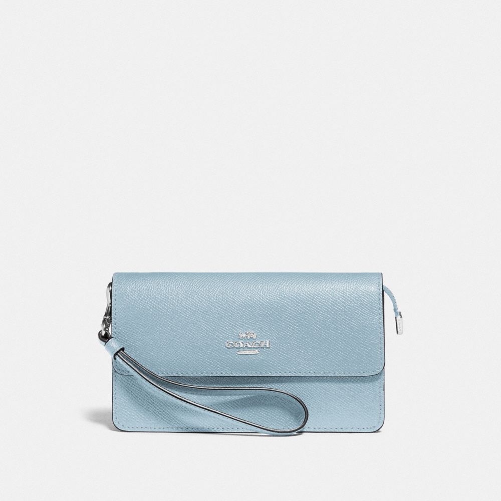 COACH FOLDOVER WRISTLET - SV/PALE BLUE - F73793