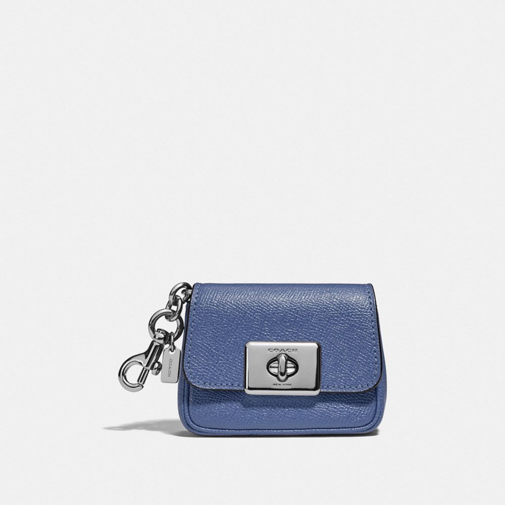 MINI CASSIDY COIN CASE - F73858 - SV/BLUE LAVENDER