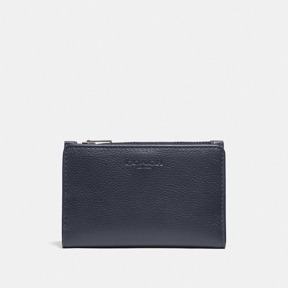 SLIM BILLFOLD CARD WALLET - F73993 - MIDNIGHT/BLACK ANTIQUE NICKEL