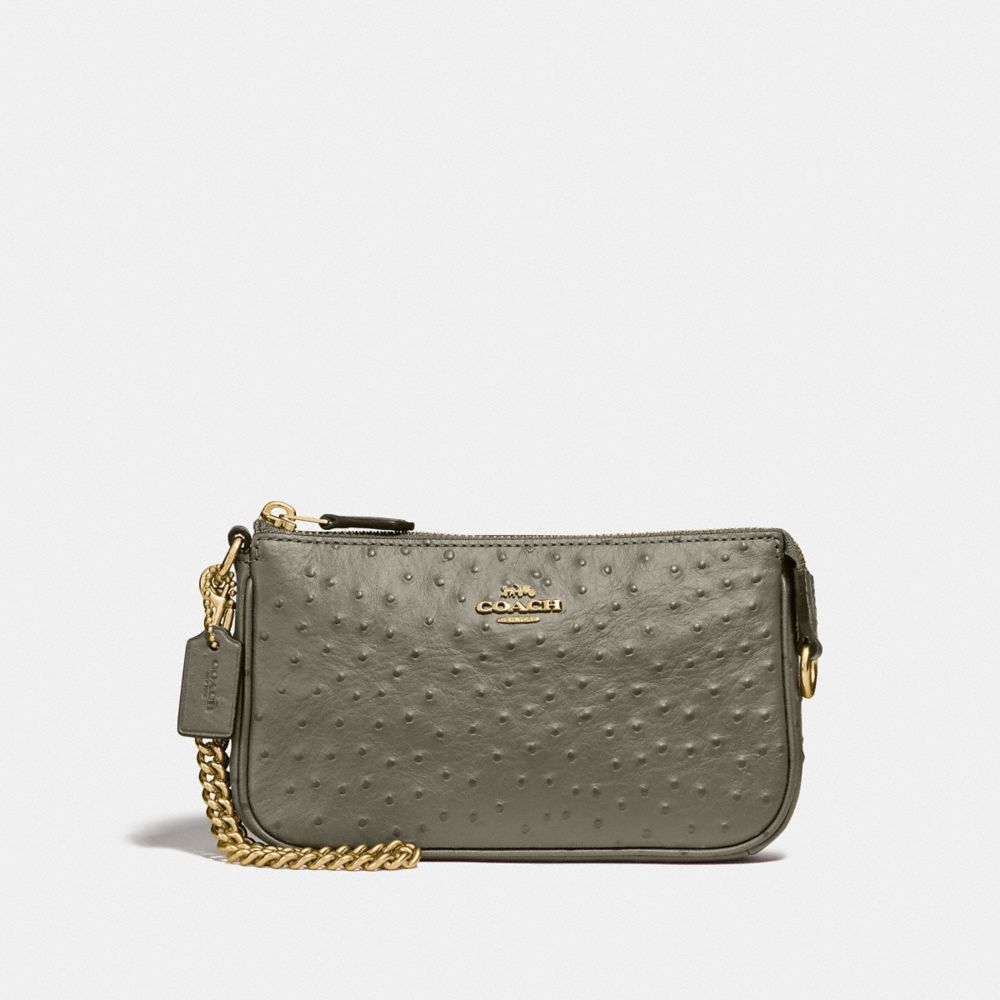 COACH LARGE WRISTLET 19 - MILITARY GREEN/GOLD - F73996