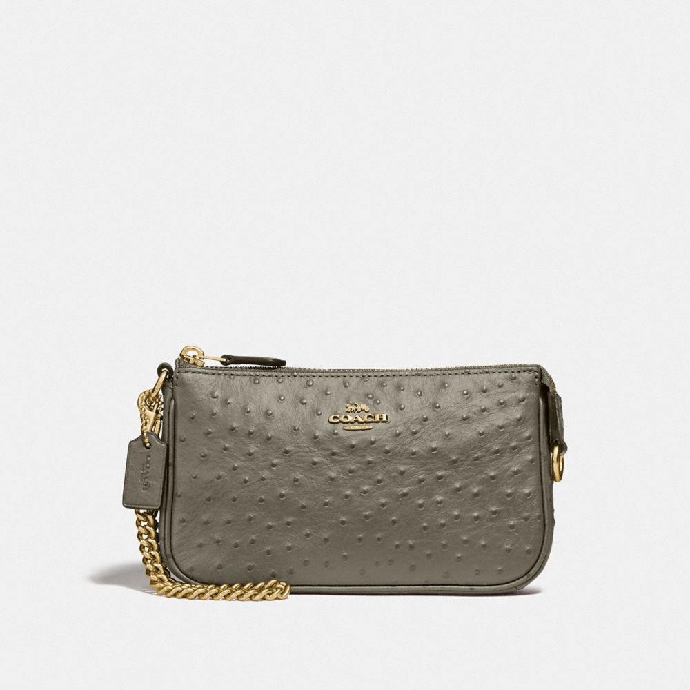 COACH F73996 LARGE WRISTLET 19 MILITARY GREEN/GOLD