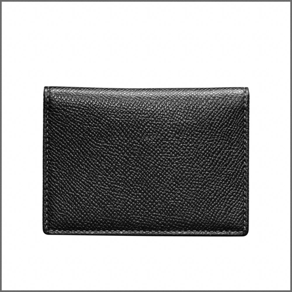 DRESS TEXTURED SLIP PASSPORT CASE - BLACK/BLACK - COACH F74125