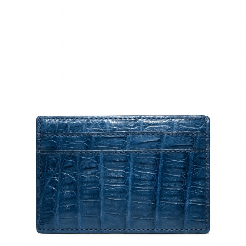 EXOTIC SLIM CARD CASE - COBALT - COACH F74265