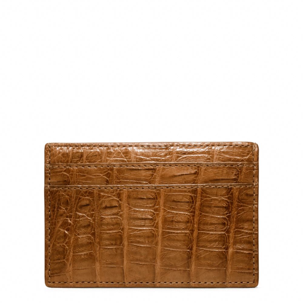 COACH F74265 Exotic Slim Card Case SADDLE