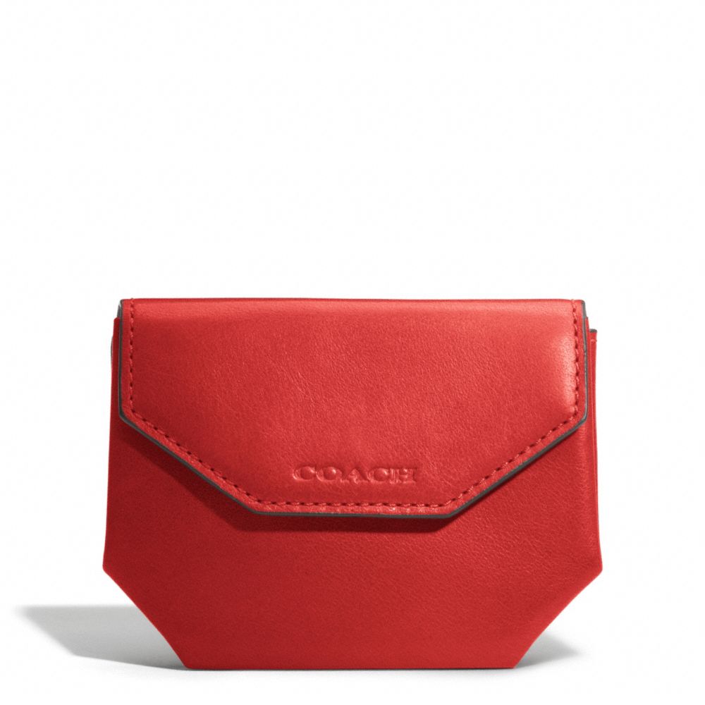 BLEECKER LEATHER COIN CASE - TOMATO - COACH F74297