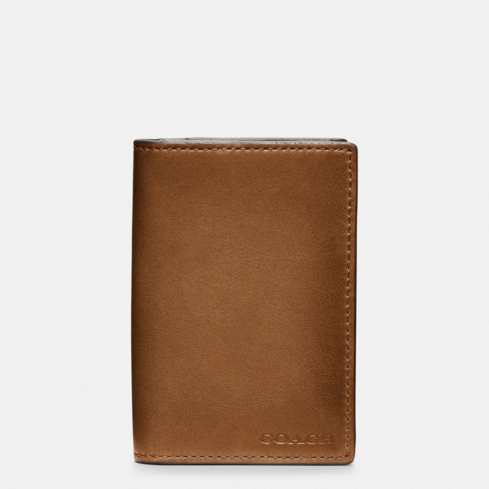 COACH F74310 - BLEECKER LEGACY BIFOLD CARD CASE IN LEATHER FAWN