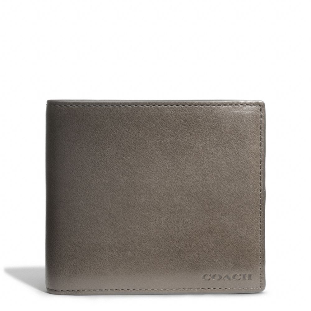 COACH BLEECKER COIN WALLET IN LEATHER - SHARKSKIN - F74314