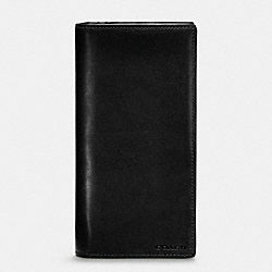 COACH F74315 Bleecker Breast Pocket Wallet In Leather  BLACK