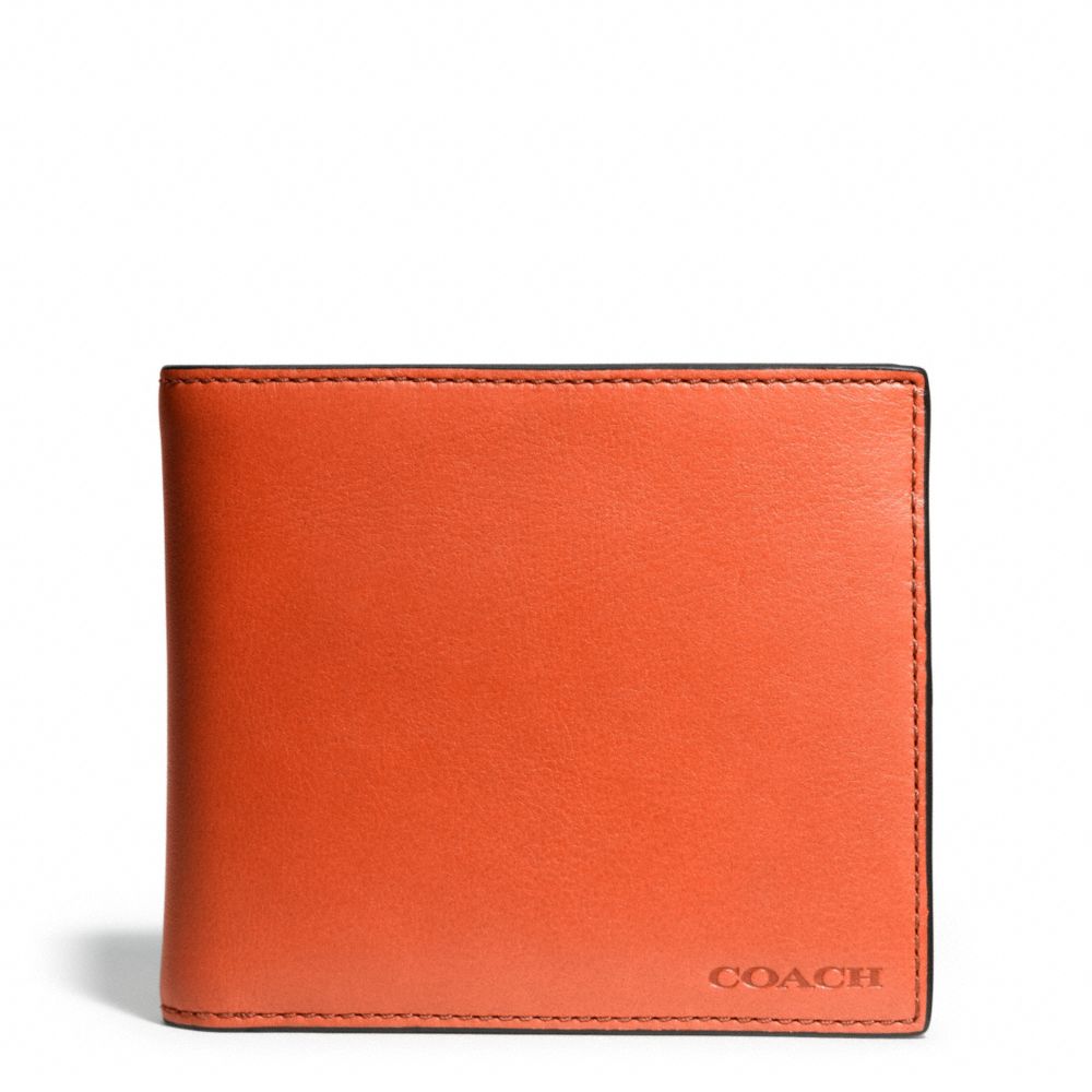 COACH f74345 BLEECKER LEATHER COMPACT ID WALLET SAMBA