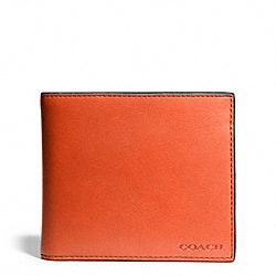 COACH F74345 Bleecker Leather Compact Id Wallet SAMBA