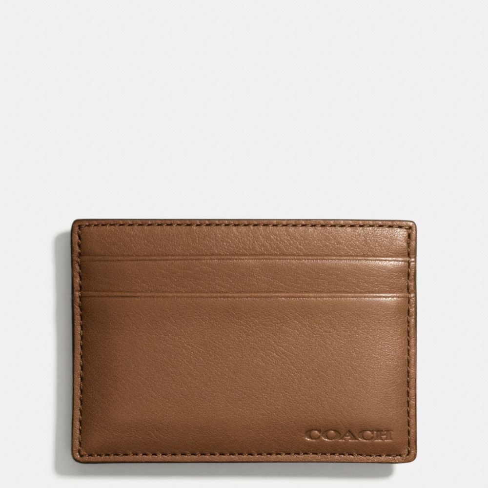 BLEECKER MONEY CLIP CARD CASE - f74381 - FAWN