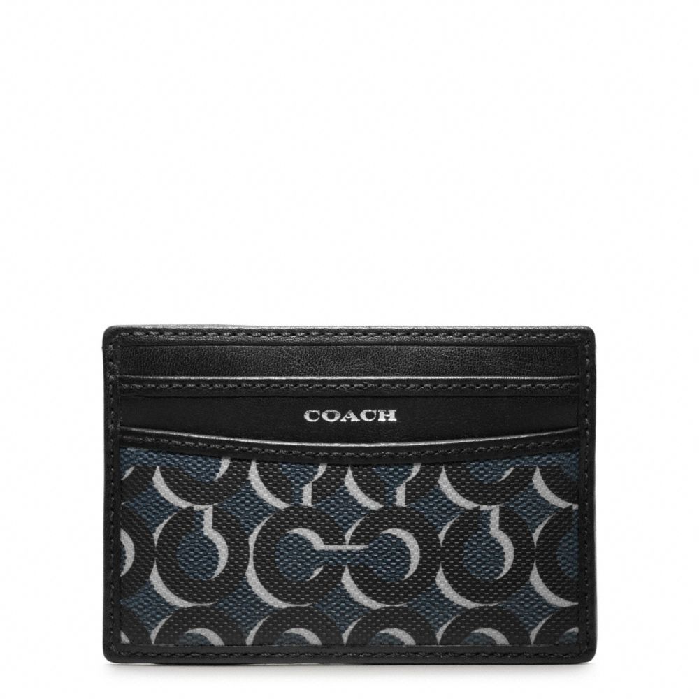 COACH f74459 CROSBY OP ART SHADOW SLIM CARD CASE 