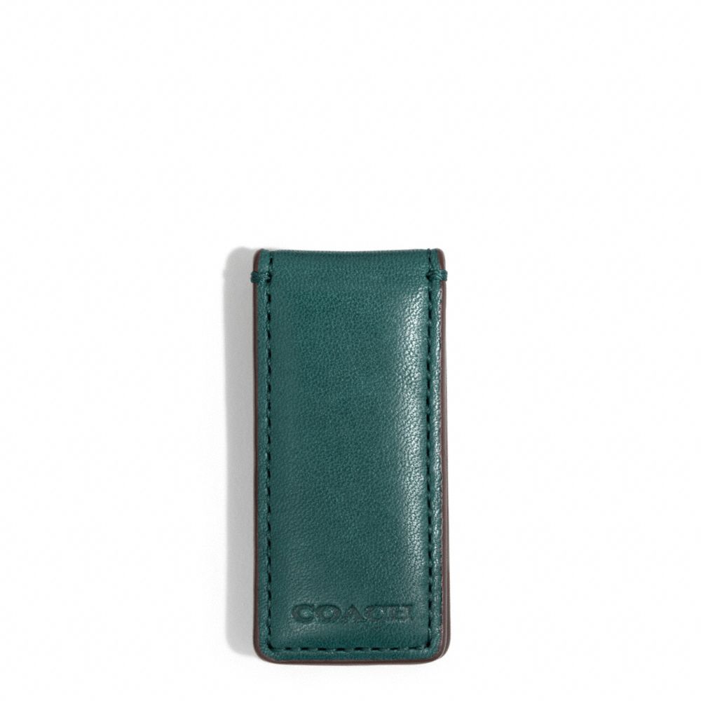 COACH F74498 Bleecker Leather Money Clip 