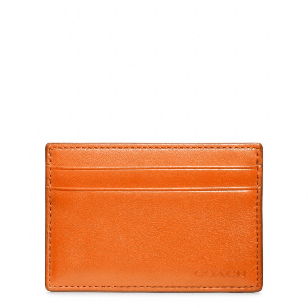 COACH BLEECKER LEATHER ID CARD CASE - ONE COLOR - F74560