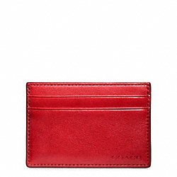 COACH BLEECKER LEATHER ID CARD CASE - ONE COLOR - F74560