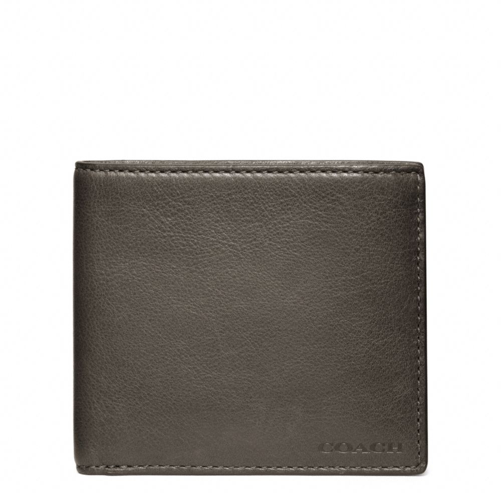 COACH BLEECKER LEATHER MONEY CLIP SINGLE BILLFOLD - ONE COLOR - F74561